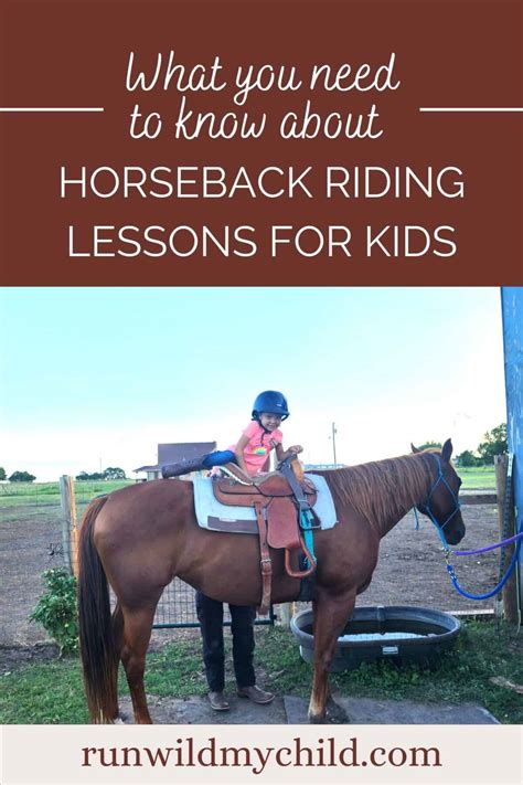 horseback lessons for kids.